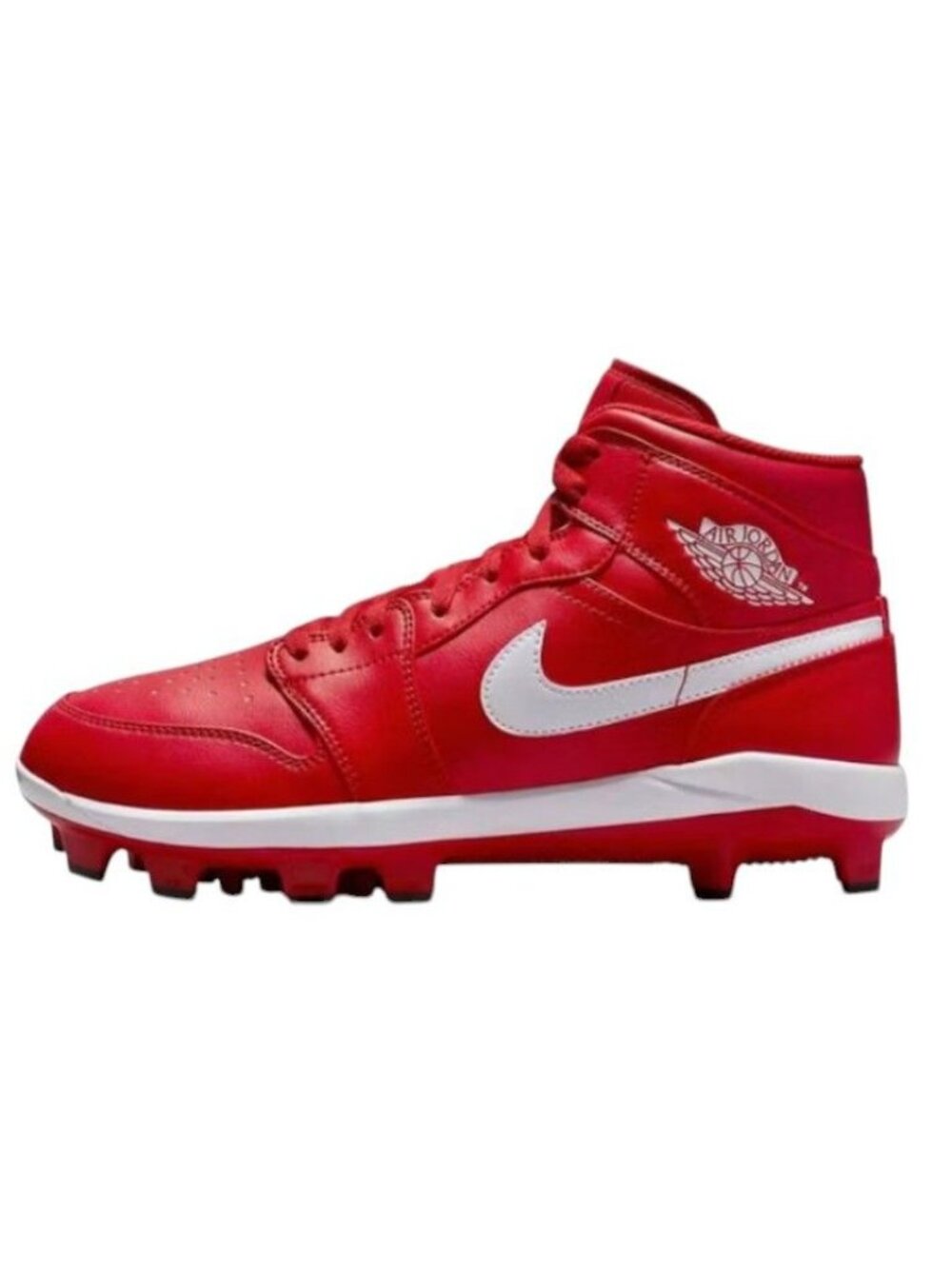 Nike Air Jordan 1 Retro MCS Baseball Cleats Red White AV5354-601 Men's 10 NEW
